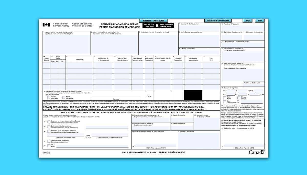 E29B Form