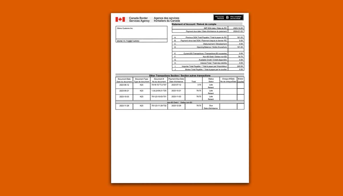 SOA Form